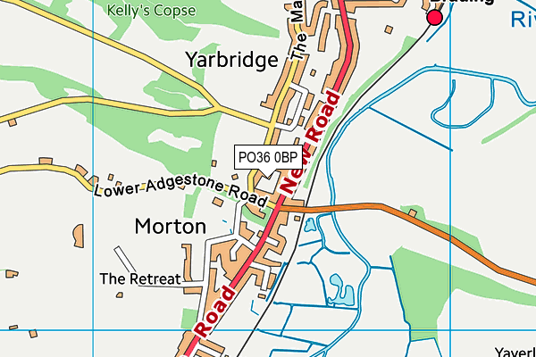 PO36 0BP map - OS VectorMap District (Ordnance Survey) PO36 0BP map - OS VectorMap District (Ordnance Survey)