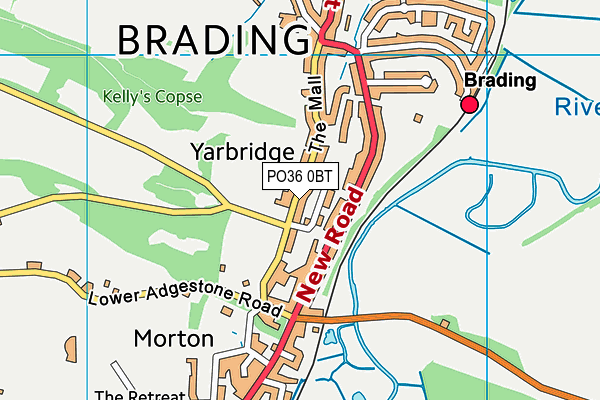 PO36 0BT map - OS VectorMap District (Ordnance Survey) PO36 0BT map - OS VectorMap District (Ordnance Survey)