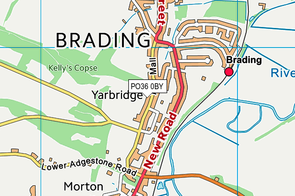 PO36 0BY map - OS VectorMap District (Ordnance Survey) PO36 0BY map - OS VectorMap District (Ordnance Survey)