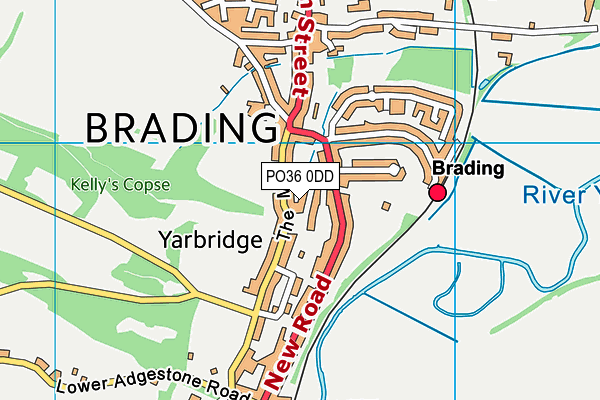 PO36 0DD map - OS VectorMap District (Ordnance Survey) PO36 0DD map - OS VectorMap District (Ordnance Survey)