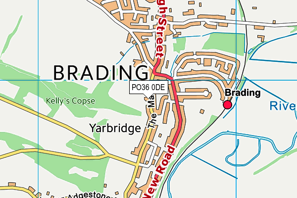 PO36 0DE map - OS VectorMap District (Ordnance Survey) PO36 0DE map - OS VectorMap District (Ordnance Survey)