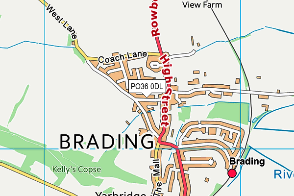 PO36 0DL map - OS VectorMap District (Ordnance Survey) PO36 0DL map - OS VectorMap District (Ordnance Survey)