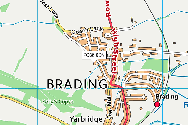 PO36 0DN map - OS VectorMap District (Ordnance Survey) PO36 0DN map - OS VectorMap District (Ordnance Survey)
