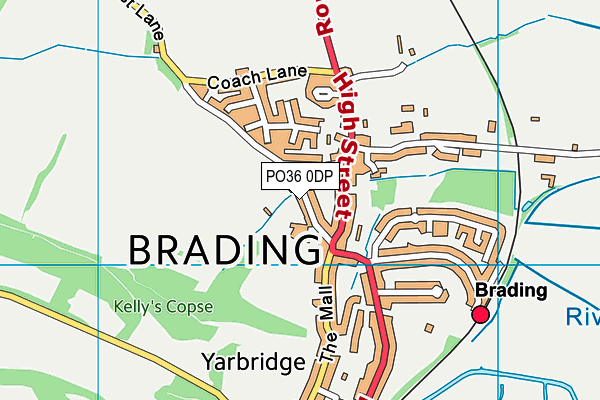 PO36 0DP map - OS VectorMap District (Ordnance Survey) PO36 0DP map - OS VectorMap District (Ordnance Survey)