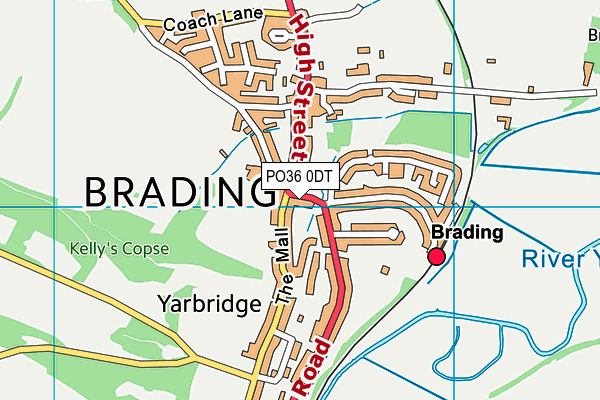 PO36 0DT map - OS VectorMap District (Ordnance Survey) PO36 0DT map - OS VectorMap District (Ordnance Survey)