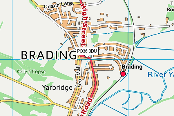 PO36 0DU map - OS VectorMap District (Ordnance Survey) PO36 0DU map - OS VectorMap District (Ordnance Survey)