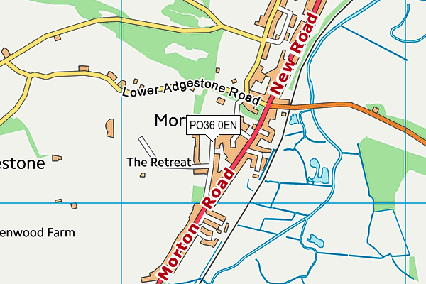 PO36 0EN map - OS VectorMap District (Ordnance Survey) PO36 0EN map - OS VectorMap District (Ordnance Survey)