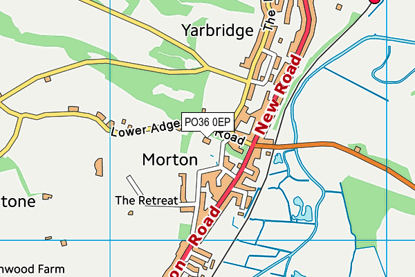 PO36 0EP map - OS VectorMap District (Ordnance Survey) PO36 0EP map - OS VectorMap District (Ordnance Survey)