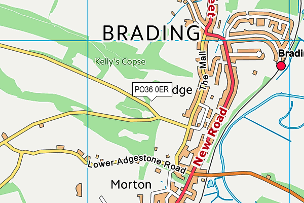PO36 0ER map - OS VectorMap District (Ordnance Survey) PO36 0ER map - OS VectorMap District (Ordnance Survey)