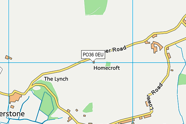 PO36 0EU map - OS VectorMap District (Ordnance Survey) PO36 0EU map - OS VectorMap District (Ordnance Survey)