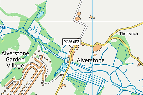 PO36 0EZ map - OS VectorMap District (Ordnance Survey) PO36 0EZ map - OS VectorMap District (Ordnance Survey)