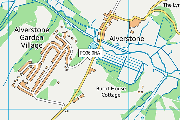 PO36 0HA map - OS VectorMap District (Ordnance Survey) PO36 0HA map - OS VectorMap District (Ordnance Survey)