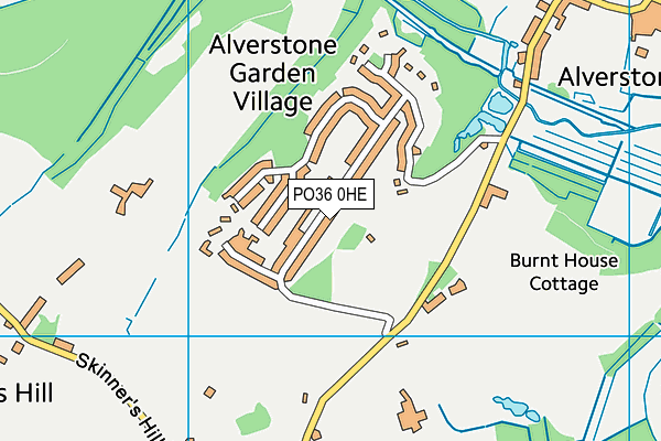 PO36 0HE map - OS VectorMap District (Ordnance Survey) PO36 0HE map - OS VectorMap District (Ordnance Survey)