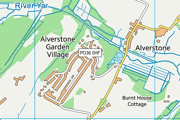 PO36 0HF map - OS VectorMap District (Ordnance Survey) PO36 0HF map - OS VectorMap District (Ordnance Survey)