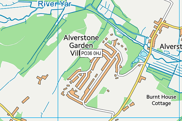PO36 0HJ map - OS VectorMap District (Ordnance Survey)