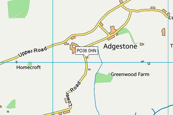 PO36 0HN map - OS VectorMap District (Ordnance Survey)