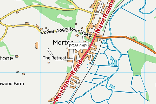 PO36 0HP map - OS VectorMap District (Ordnance Survey) PO36 0HP map - OS VectorMap District (Ordnance Survey)