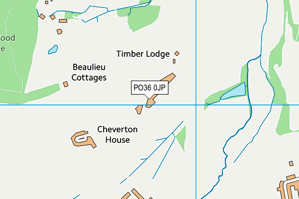PO36 0JP map - OS VectorMap District (Ordnance Survey) PO36 0JP map - OS VectorMap District (Ordnance Survey)