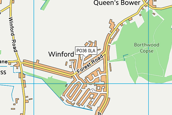 PO36 0LA map - OS VectorMap District (Ordnance Survey) PO36 0LA map - OS VectorMap District (Ordnance Survey)
