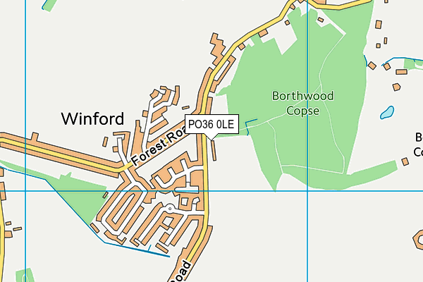 PO36 0LE map - OS VectorMap District (Ordnance Survey) PO36 0LE map - OS VectorMap District (Ordnance Survey)