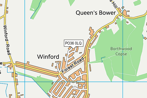 PO36 0LQ map - OS VectorMap District (Ordnance Survey) PO36 0LQ map - OS VectorMap District (Ordnance Survey)