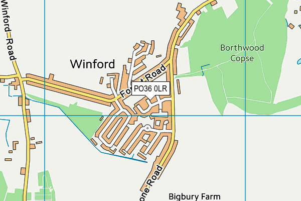 PO36 0LR map - OS VectorMap District (Ordnance Survey) PO36 0LR map - OS VectorMap District (Ordnance Survey)