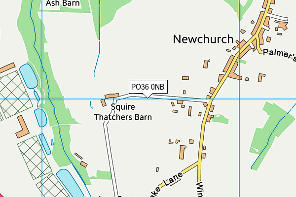 PO36 0NB map - OS VectorMap District (Ordnance Survey) PO36 0NB map - OS VectorMap District (Ordnance Survey)