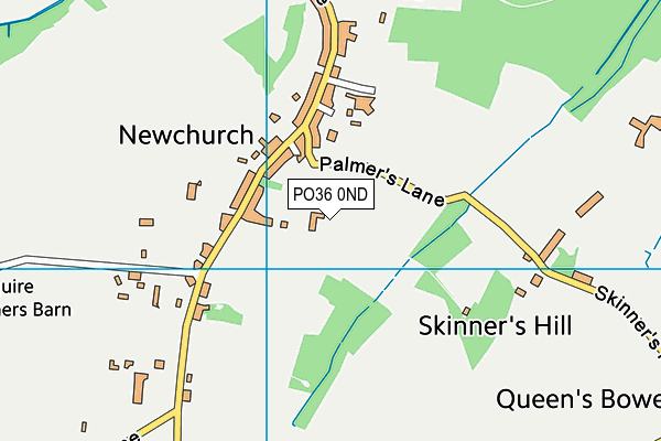 PO36 0ND map - OS VectorMap District (Ordnance Survey) PO36 0ND map - OS VectorMap District (Ordnance Survey)