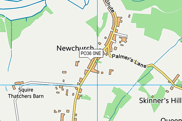 PO36 0NE map - OS VectorMap District (Ordnance Survey) PO36 0NE map - OS VectorMap District (Ordnance Survey)