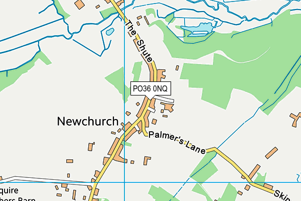 PO36 0NQ map - OS VectorMap District (Ordnance Survey) PO36 0NQ map - OS VectorMap District (Ordnance Survey)