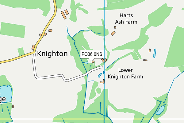 PO36 0NS map - OS VectorMap District (Ordnance Survey) PO36 0NS map - OS VectorMap District (Ordnance Survey)