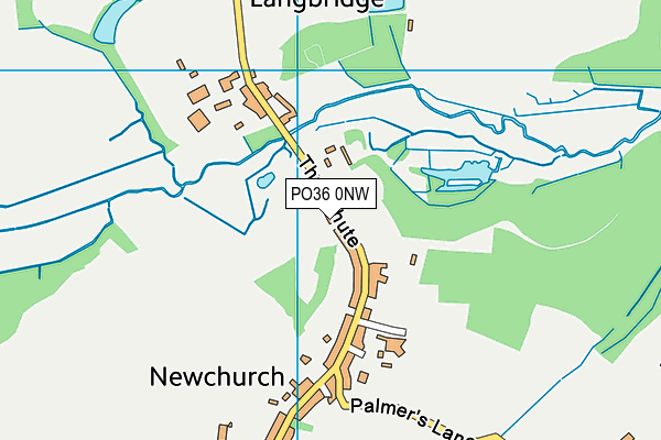 PO36 0NW map - OS VectorMap District (Ordnance Survey) PO36 0NW map - OS VectorMap District (Ordnance Survey)