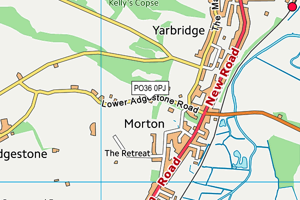 PO36 0PJ map - OS VectorMap District (Ordnance Survey) PO36 0PJ map - OS VectorMap District (Ordnance Survey)