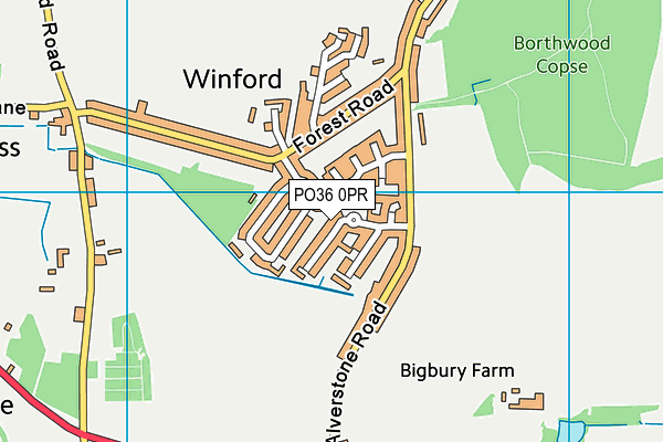 PO36 0PR map - OS VectorMap District (Ordnance Survey) PO36 0PR map - OS VectorMap District (Ordnance Survey)