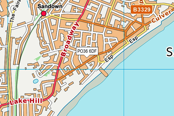 PO36 6DF map - OS VectorMap District (Ordnance Survey) PO36 6DF map - OS VectorMap District (Ordnance Survey)