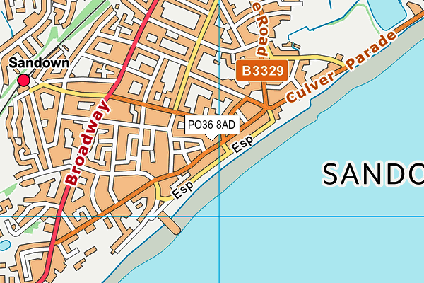 PO36 8AD map - OS VectorMap District (Ordnance Survey) PO36 8AD map - OS VectorMap District (Ordnance Survey)
