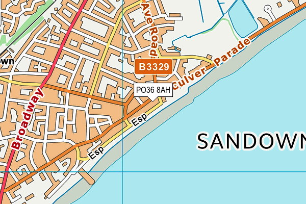 PO36 8AH map - OS VectorMap District (Ordnance Survey) PO36 8AH map - OS VectorMap District (Ordnance Survey)