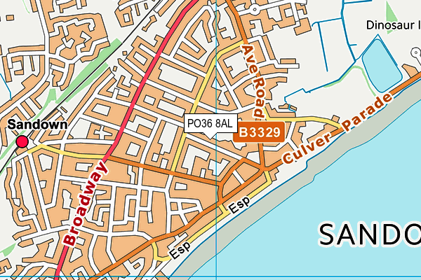 PO36 8AL map - OS VectorMap District (Ordnance Survey) PO36 8AL map - OS VectorMap District (Ordnance Survey)