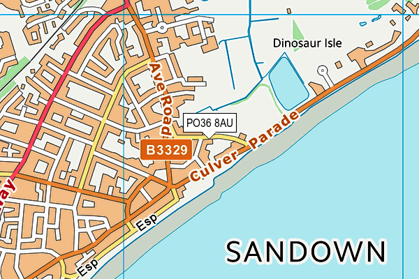 PO36 8AU map - OS VectorMap District (Ordnance Survey) PO36 8AU map - OS VectorMap District (Ordnance Survey)