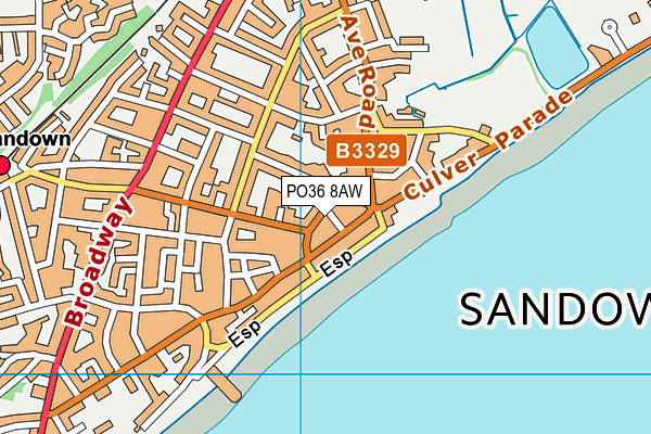 PO36 8AW map - OS VectorMap District (Ordnance Survey) PO36 8AW map - OS VectorMap District (Ordnance Survey)