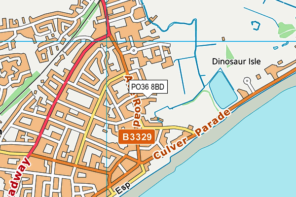 PO36 8BD map - OS VectorMap District (Ordnance Survey) PO36 8BD map - OS VectorMap District (Ordnance Survey)