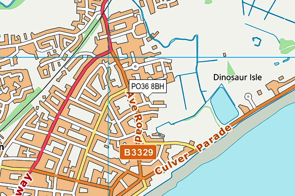 PO36 8BH map - OS VectorMap District (Ordnance Survey) PO36 8BH map - OS VectorMap District (Ordnance Survey)