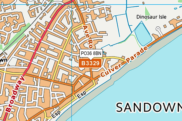 PO36 8BN map - OS VectorMap District (Ordnance Survey) PO36 8BN map - OS VectorMap District (Ordnance Survey)