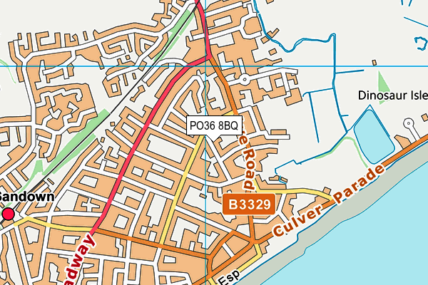 PO36 8BQ map - OS VectorMap District (Ordnance Survey) PO36 8BQ map - OS VectorMap District (Ordnance Survey)