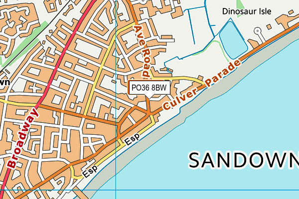 PO36 8BW map - OS VectorMap District (Ordnance Survey) PO36 8BW map - OS VectorMap District (Ordnance Survey)