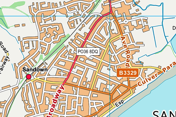 PO36 8DQ map - OS VectorMap District (Ordnance Survey) PO36 8DQ map - OS VectorMap District (Ordnance Survey)