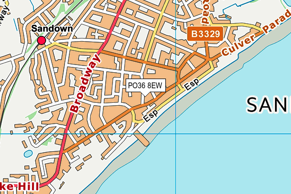 PO36 8EW map - OS VectorMap District (Ordnance Survey) PO36 8EW map - OS VectorMap District (Ordnance Survey)