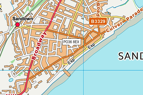 PO36 8EX map - OS VectorMap District (Ordnance Survey) PO36 8EX map - OS VectorMap District (Ordnance Survey)