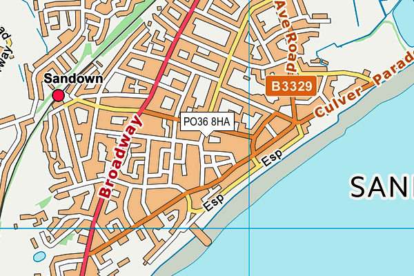 PO36 8HA map - OS VectorMap District (Ordnance Survey) PO36 8HA map - OS VectorMap District (Ordnance Survey)