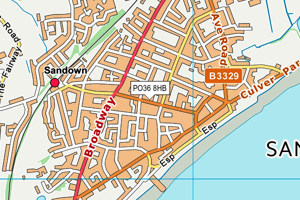 PO36 8HB map - OS VectorMap District (Ordnance Survey) PO36 8HB map - OS VectorMap District (Ordnance Survey)